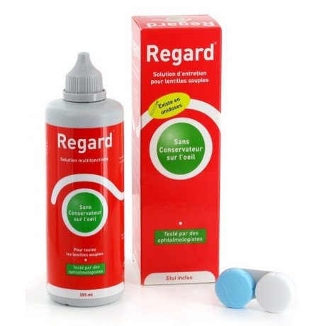 Regard Solution d'Entretien pour Lentilles Souples 355ml + étui