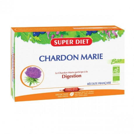 Superdiet Chardon Marie Bio 20 ampoules de 15ml