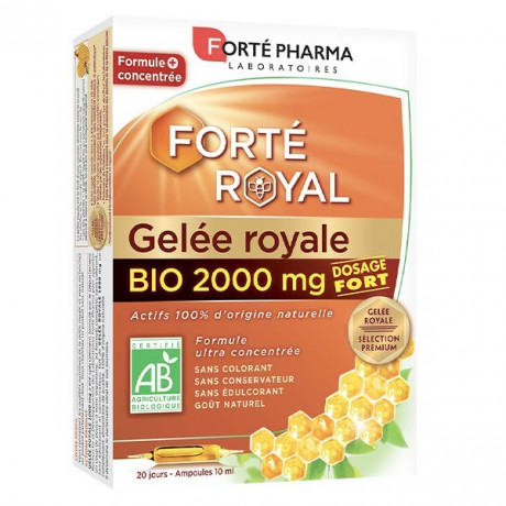 Forté Pharma Forté Royal Gelée Royale 2000mg Bio 20 Ampoules 10ml