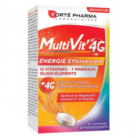 Forté Pharma MultiVit' 4G Energie 30 comprimés effervescents