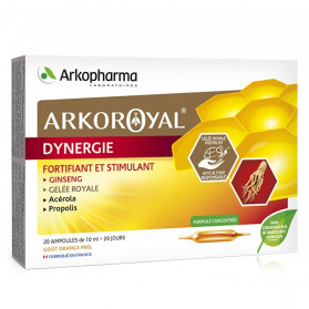 ARKOPHARMA ARKO ROYAL - Dynergie - Fortifiant & Stimulant - 20 ampoules