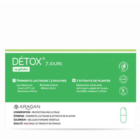 Aragan Detox 7 jours 14 gélules