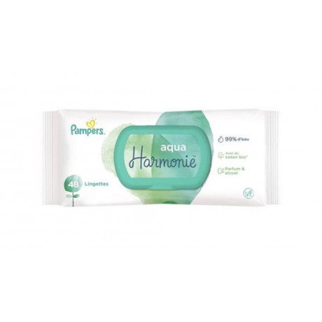 Pampers Lingettes Aqua Harmonie 48 unités