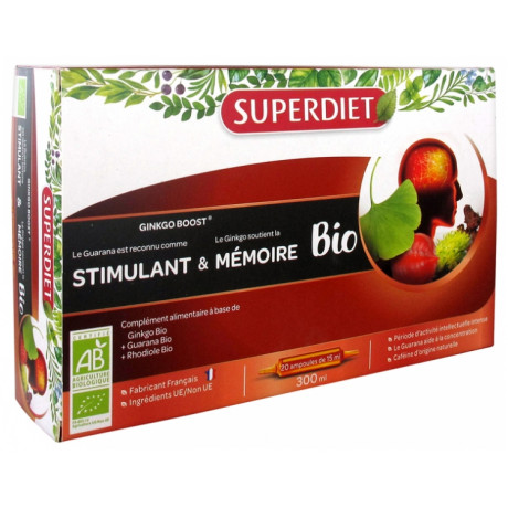 Super Diet Ginkgo Boost Bio 20 Ampoules