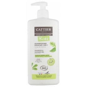 Cattier Kids Shampoing Douche 2en1 Parfum Pomme Verte Bio 500 ml