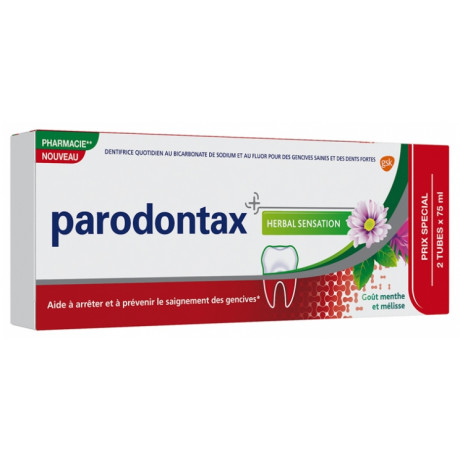 Parodontax Dentifrice Herbal Sensation Lot de 2 x 75 ml