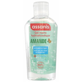 Assanis Gel Mains Hydroalcoolique 80 ml - Senteur : Amande