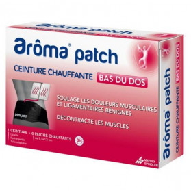 Arôma Patch Ceinture Chauffante Bas du Dos 6 unités