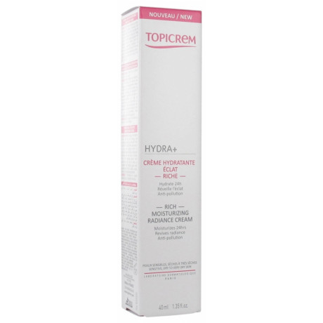 Topicrem HYDRA+ Crème Hydratante Éclat Riche 40 ml