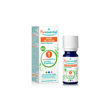 PURESSENTIEL CEDRE DE L’ATLAS BIO HUILE ESSENTIELLE 5ML