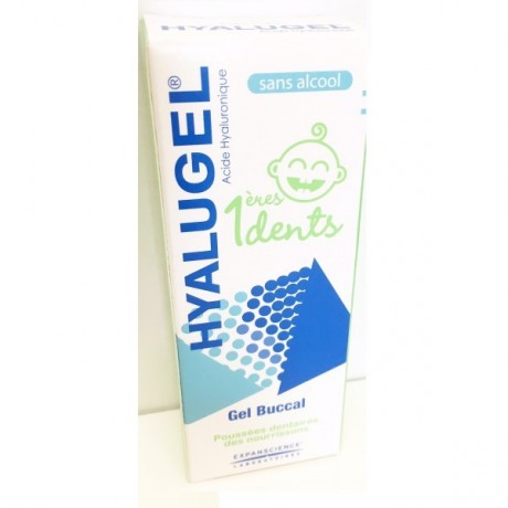 Hyalugel gel buccal 1ères dents sans alcool 20ml