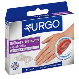 Urgo Brûlures et Blessures Superficielles 6 Pansements Petit Format
