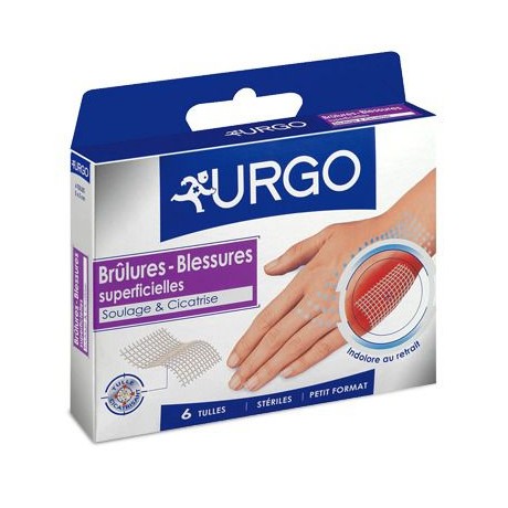 Urgo Brûlures et Blessures Superficielles 6 Pansements Petit Format