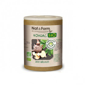 Nat & Form Konjac bio Eco-responsable - 200 gélules