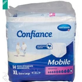 Hartmann Confiance Mobile Absorption 10 Gouttes Taille XL 14 sous-vêtements