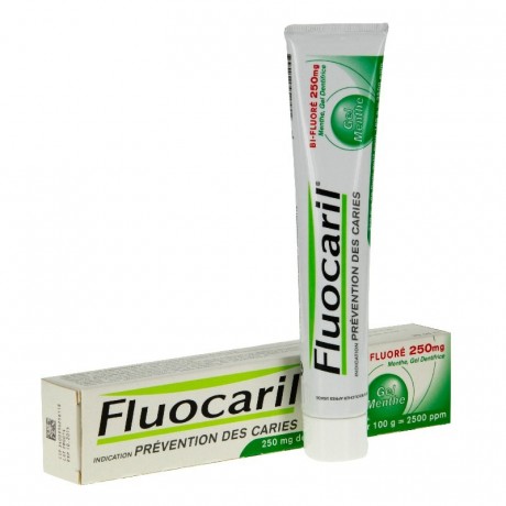 Fluocaril bi-fluore menthe gel dentifrice 250mg 75ml