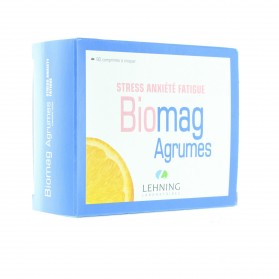 Biomag agrumes stress anxiété fatigue 90 comprimés